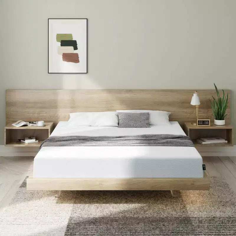 Matelas en mousse à mémoire de forme et gel Zinus 8" - Grand lit (Queen) : Fermeté moyenne, technologie rafraîchissante, certifié CertiPUR-US, nettoyage des taches, garantie de 10 ans