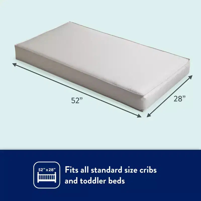 Matelas de berceau et de tout-petit en mousse de polyester Kolcraft Fresh Start : Ferme, épaisseur de 17,78 cm, housse imperméable, 3,45 kg