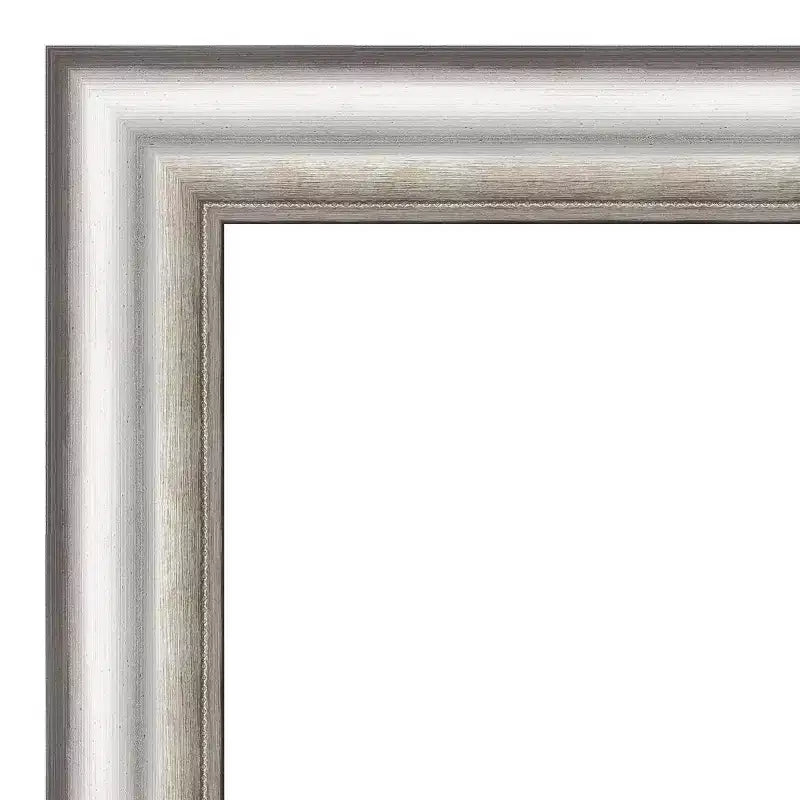 Specchio da parete smussato con cornice 23" x 29" – Argento, Rettangolare, Montaggio a parete