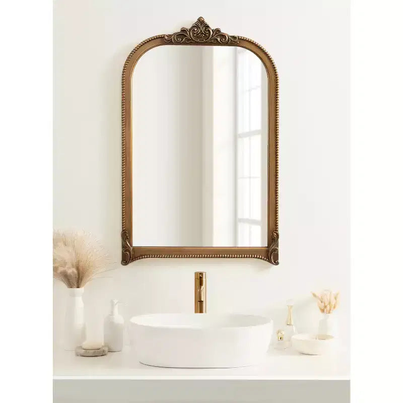 Kate & Laurel All Things Decor Miroir Mural Arqué Hubanks 24"x38" Or