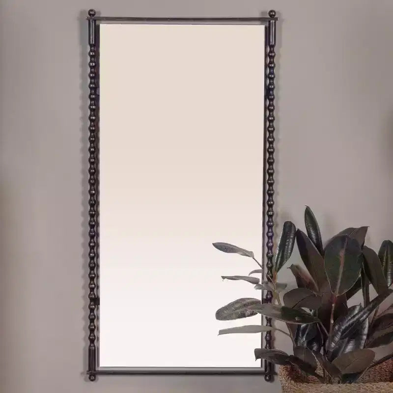 Storied Home Cast Metal Framed Tall Wall Mirror