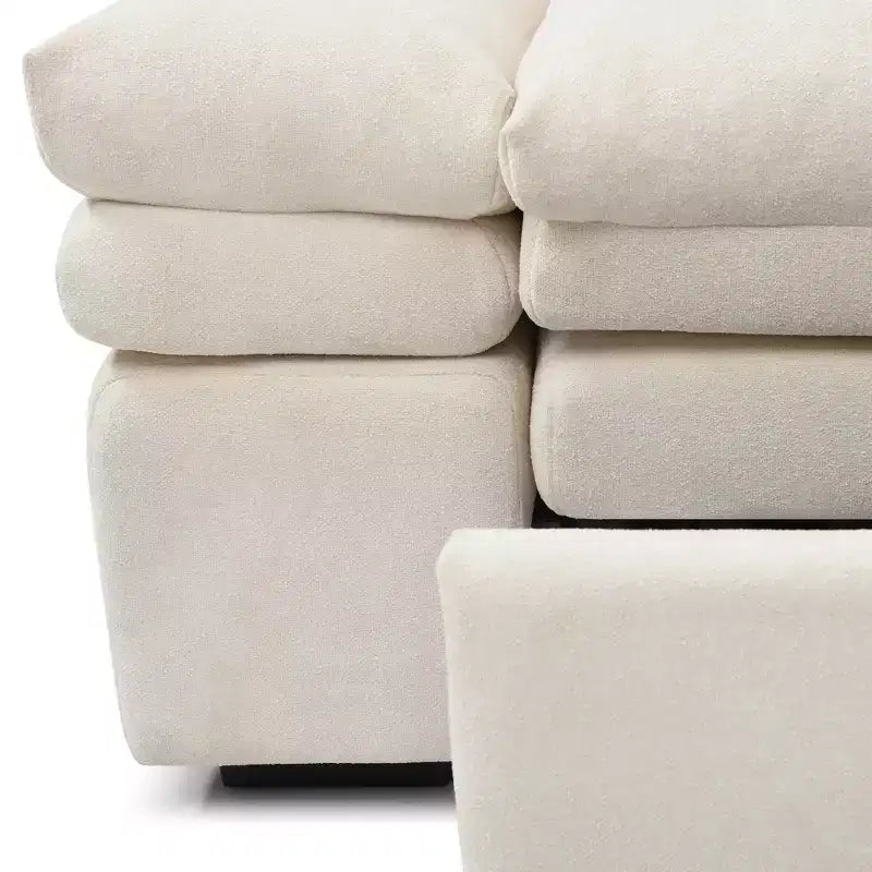 GDFStudio Turner 77 Linen Pull Out Couch Bed with Adjusted Armrest