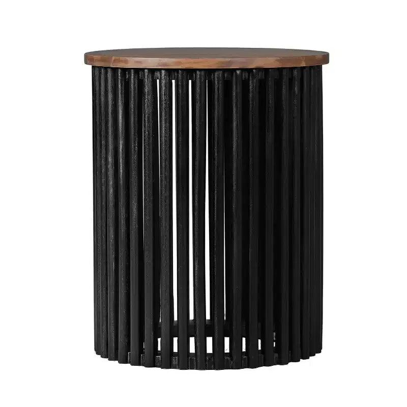 ACACIA SOLID WOOD COFFEE TABLE,NATURAL & BLACK COLOR