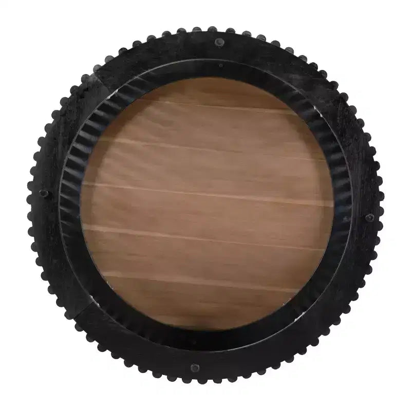 ACACIA SOLID WOOD COFFEE TABLE,NATURAL & BLACK COLOR