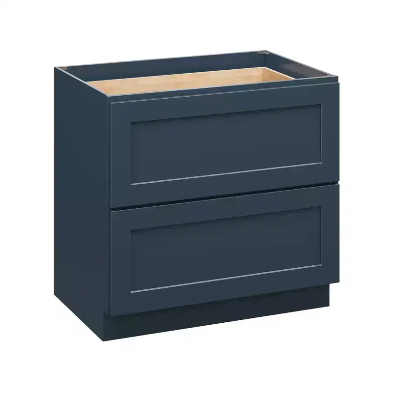 Meuble bas de cuisine à 2 tiroirs CASAINC 36 po L x 34,5 po H x 24 po P - Fermeture amortie, cadre en contreplaqué - Prêt à assembler