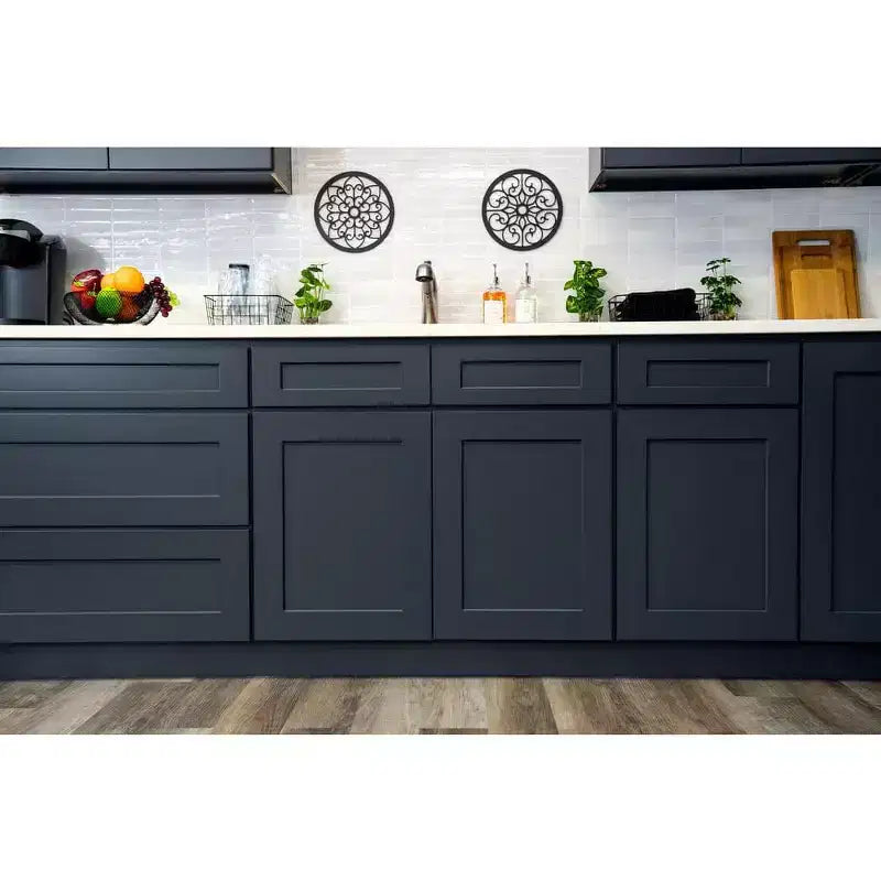 Meuble bas de cuisine à 2 tiroirs CASAINC 36 po L x 34,5 po H x 24 po P - Fermeture amortie, cadre en contreplaqué - Prêt à assembler