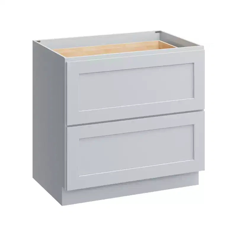 Meuble bas de cuisine à 2 tiroirs CASAINC 36 po L x 34,5 po H x 24 po P - Fermeture amortie, cadre en contreplaqué - Prêt à assembler