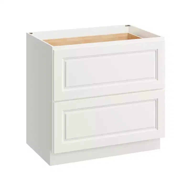 Meuble bas de cuisine à 2 tiroirs CASAINC 36 po L x 34,5 po H x 24 po P - Fermeture amortie, cadre en contreplaqué - Prêt à assembler