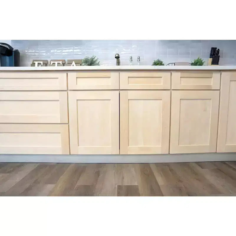 Meuble bas de cuisine à 2 tiroirs CASAINC 36 po L x 34,5 po H x 24 po P - Fermeture amortie, cadre en contreplaqué - Prêt à assembler