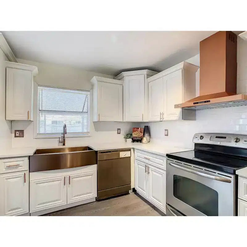 Meuble bas de cuisine à 2 tiroirs CASAINC 36 po L x 34,5 po H x 24 po P - Fermeture amortie, cadre en contreplaqué - Prêt à assembler
