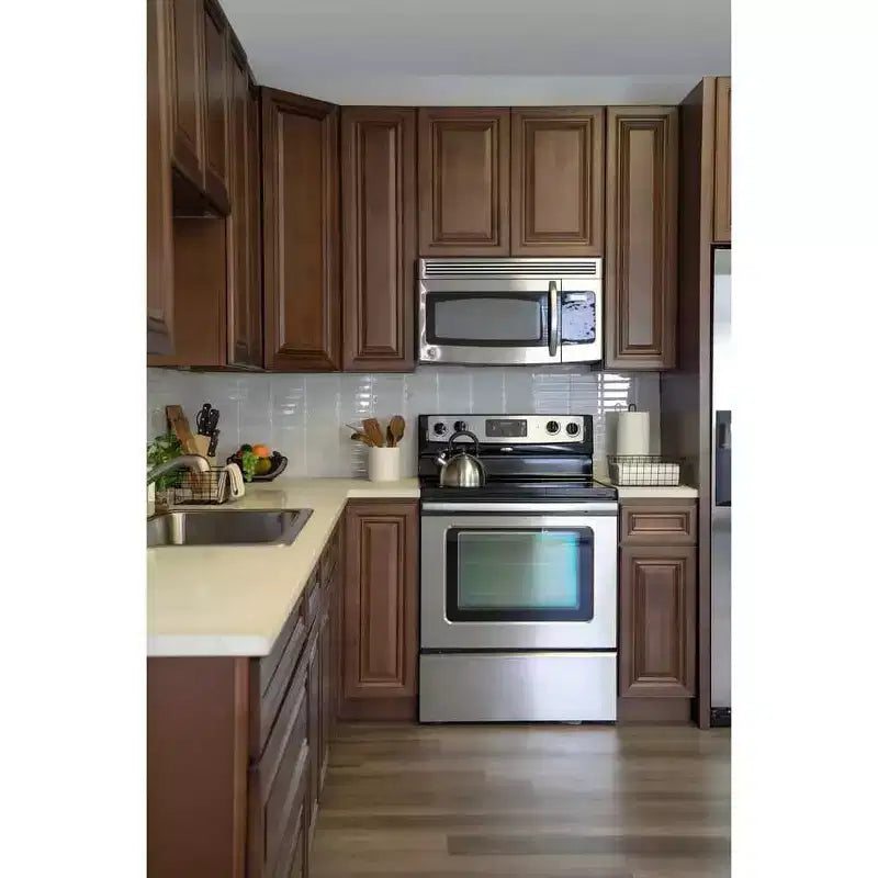 Meuble bas de cuisine à 2 tiroirs CASAINC 36 po L x 34,5 po H x 24 po P - Fermeture amortie, cadre en contreplaqué - Prêt à assembler