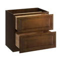 Meuble bas de cuisine à 2 tiroirs CASAINC 36 po L x 34,5 po H x 24 po P - Fermeture amortie, cadre en contreplaqué - Prêt à assembler