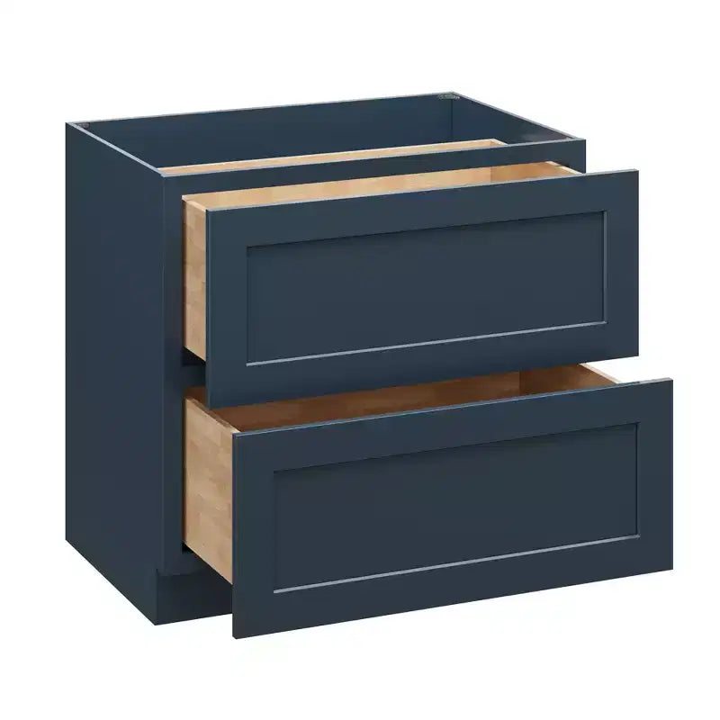 Meuble bas de cuisine à 2 tiroirs CASAINC 36 po L x 34,5 po H x 24 po P - Fermeture amortie, cadre en contreplaqué - Prêt à assembler