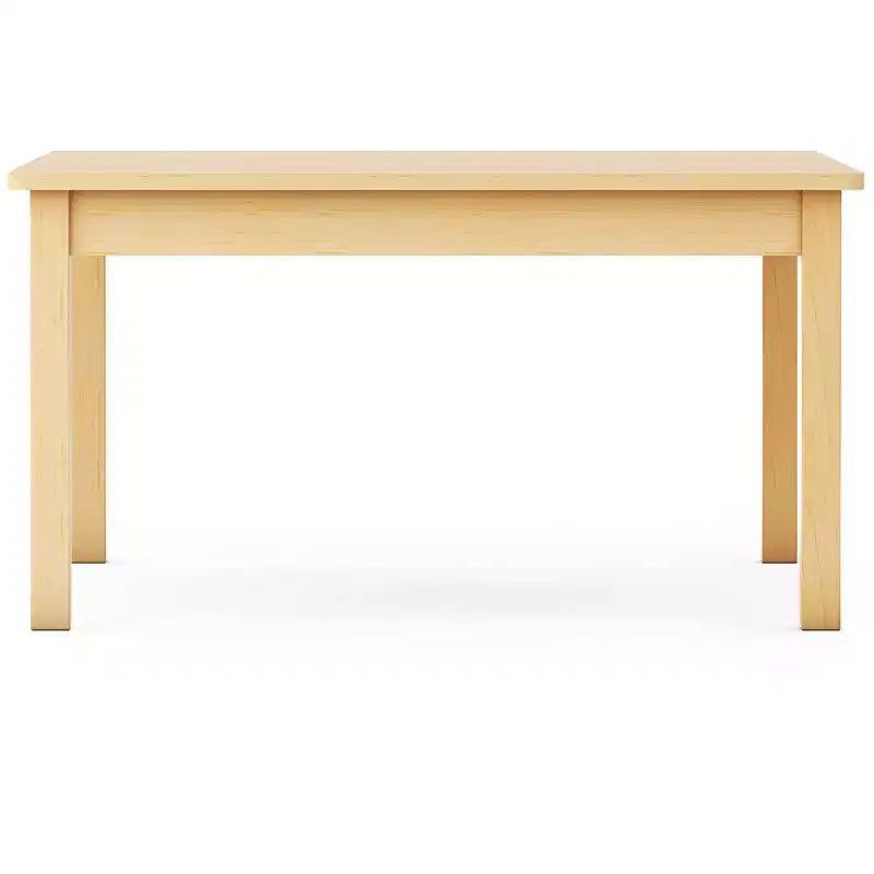 Table pour tout-petits Guidecraft EdQ - Naturel : Table d'activités carrée en bois pour enfants, 76 x 76 cm | Bureau pour tout-petits, préscolaire, garderie et salle de classe