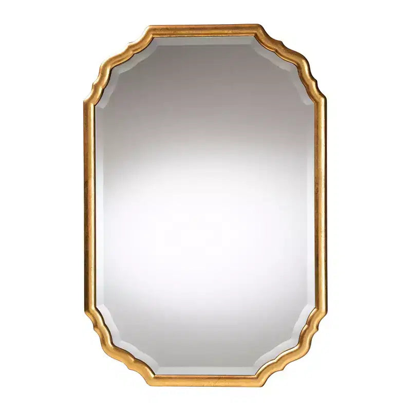 Baxton Studio Pacino Antique Goldleaf Accent Wall Mirror