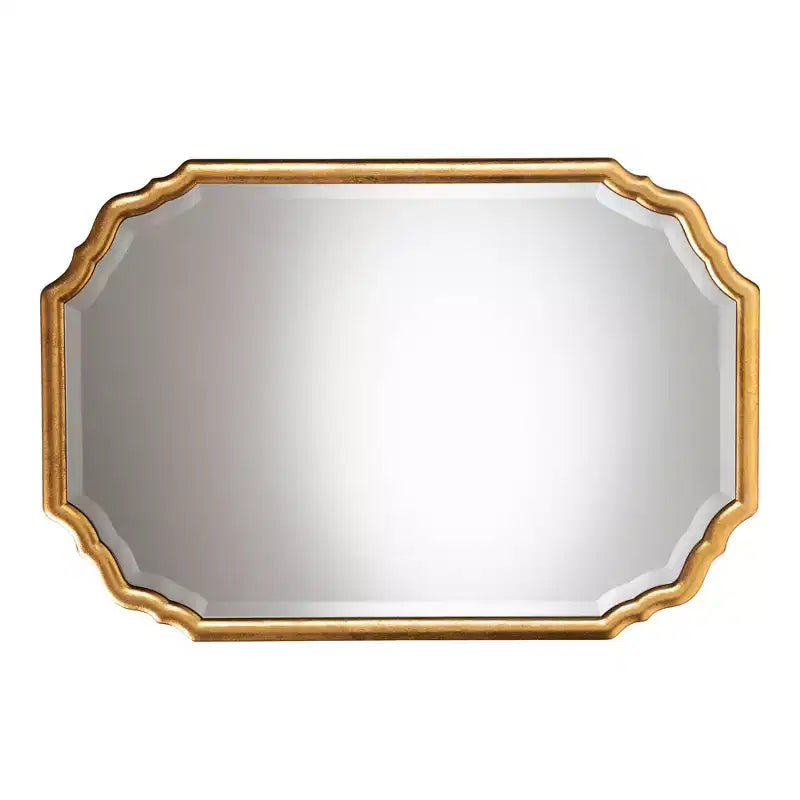Baxton Studio Pacino Antique Goldleaf Accent Wall Mirror