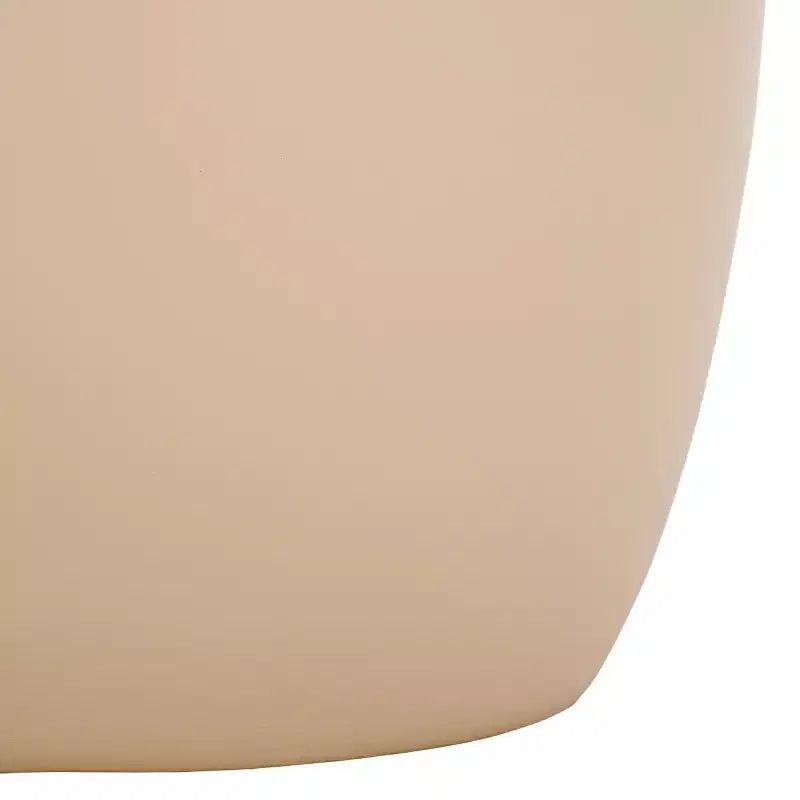 Tavolino d'appoggio rotondo con ripiano in ceramica – Beige, struttura in ferro