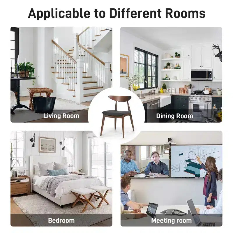 Lot de 2 chaises de salle à manger Okak avec pieds évasés, structure en bois d'hévéa et assise rembourrée, chaises de cuisine modernes et confortables pour salon et appartement