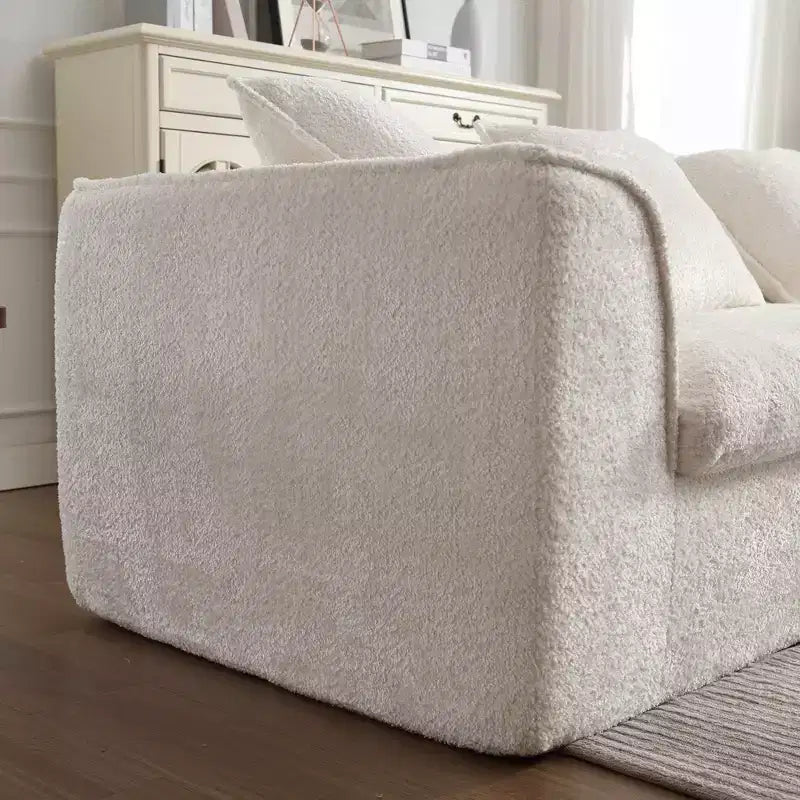 Divanetto moderno da 65" con cuscini dello schienale rimovibili e 2 cuscini a rullo