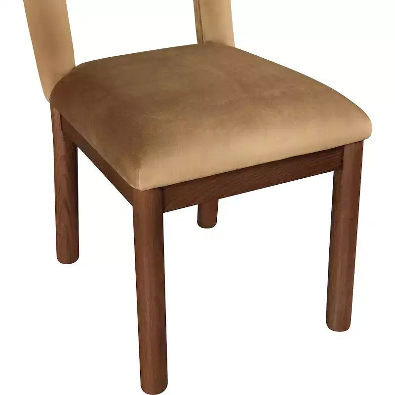 Meridian Furniture, Chaise de salle à manger en velours Conrad