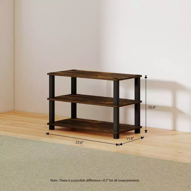 HOMLUX Étagère à chaussures 3 niveaux pour 9 paires, aucun outil nécessaire