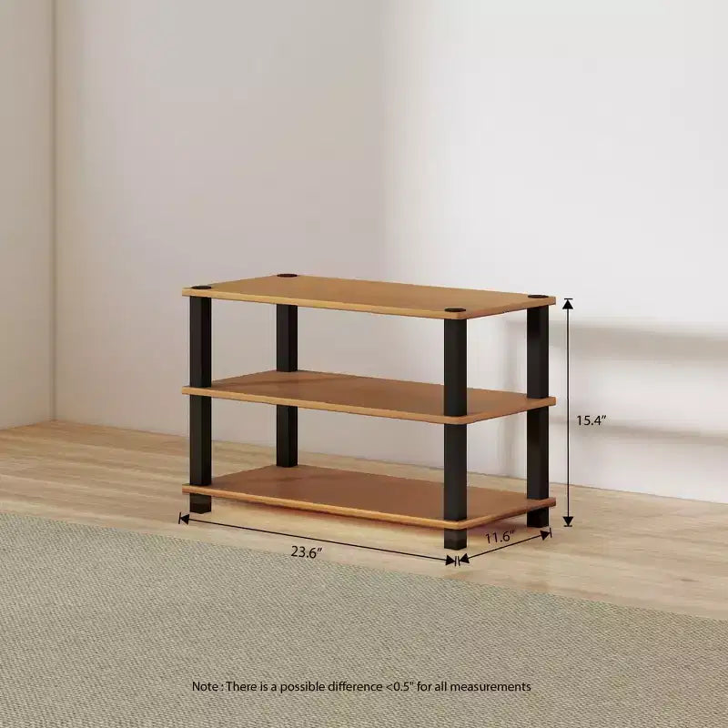 HOMLUX Étagère à chaussures 3 niveaux pour 9 paires, aucun outil nécessaire