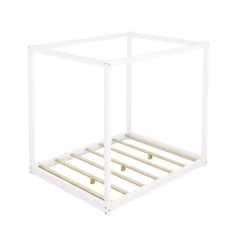 ModernLuxe Queen/King Size Canopy Platform Bed Frame