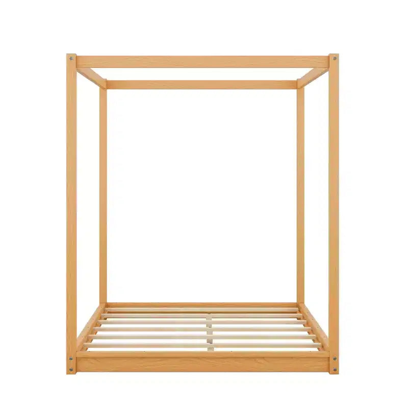 ModernLuxe Queen/King Size Canopy Platform Bed Frame
