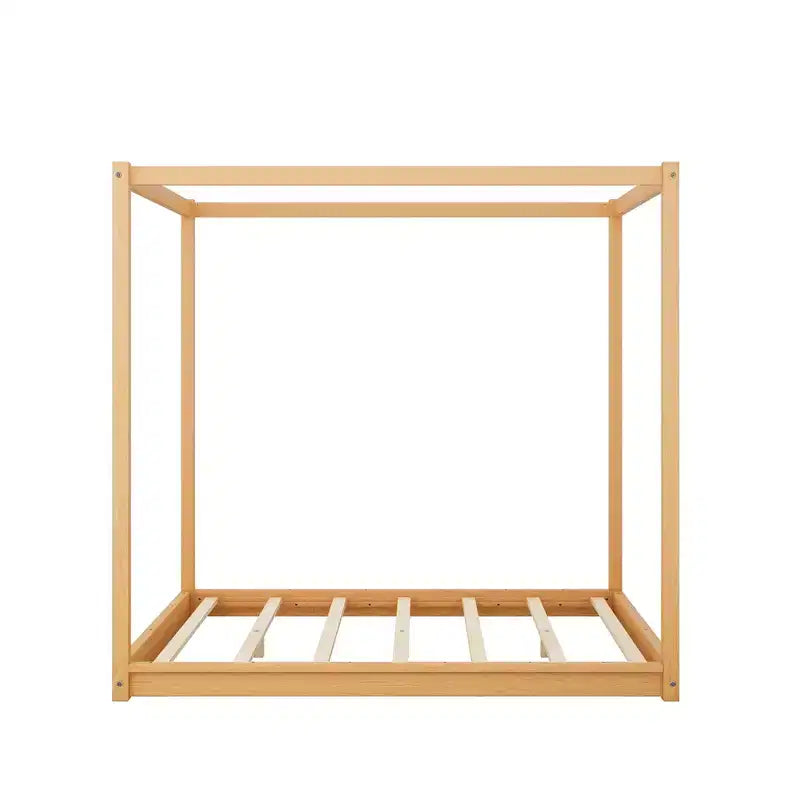 ModernLuxe Queen/King Size Canopy Platform Bed Frame