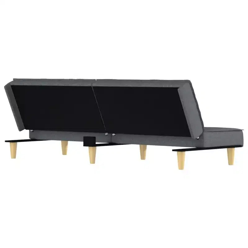 vidaXL Sofa Bed Light grey Fabric (100% polyester), plywood Medium