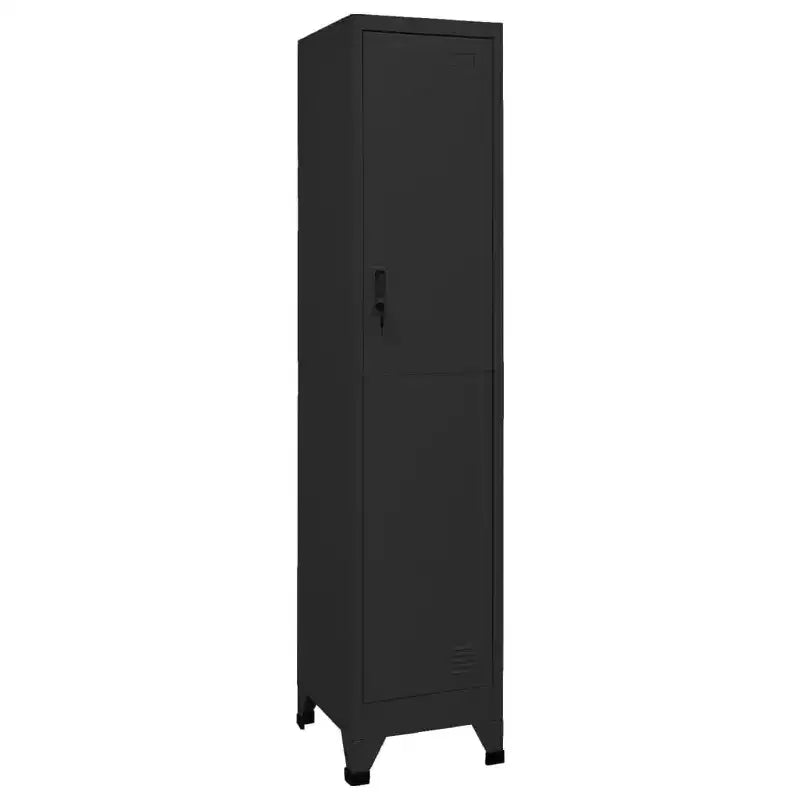 vidaXL Casiers vestiaire Noir Acier Casier vestiaire rectangulaire