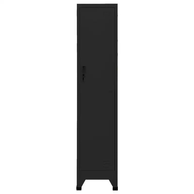 vidaXL Casiers vestiaire Noir Acier Casier vestiaire rectangulaire