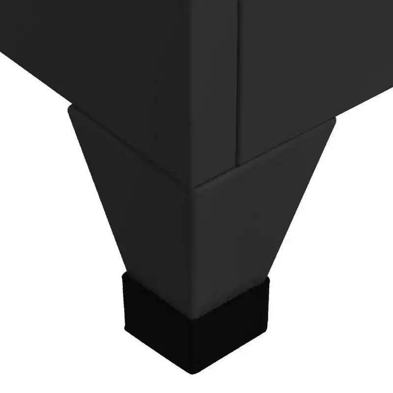 vidaXL Casiers vestiaire Noir Acier Casier vestiaire rectangulaire