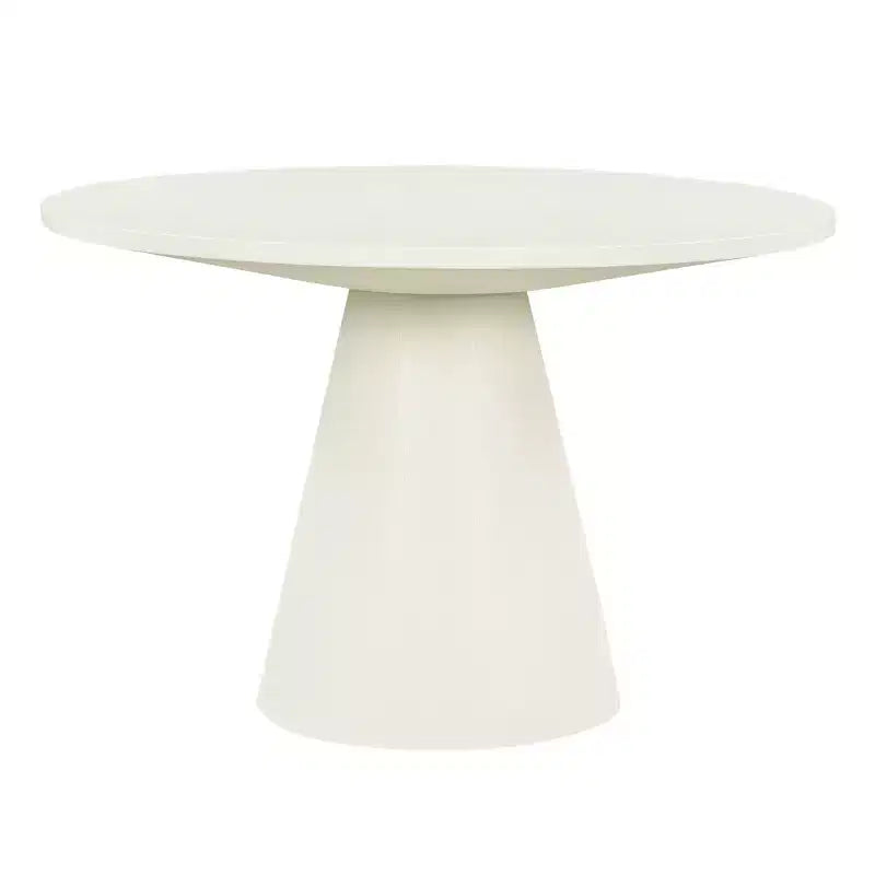 Okak 46,5/45 pouces table de salle à manger ronde rétro Table de cuisine élégante et minimaliste pour 4 pour cuisine et salle à manger
