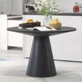 Okak 46,5/45 pouces table de salle à manger ronde rétro Table de cuisine élégante et minimaliste pour 4 pour cuisine et salle à manger