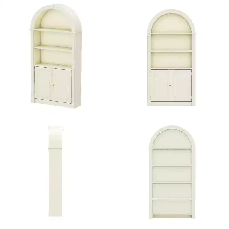 Famapy Classic Cream Arched Bathroom Storage Cabinet & Display Cabinet - Stylish Organizer for Home