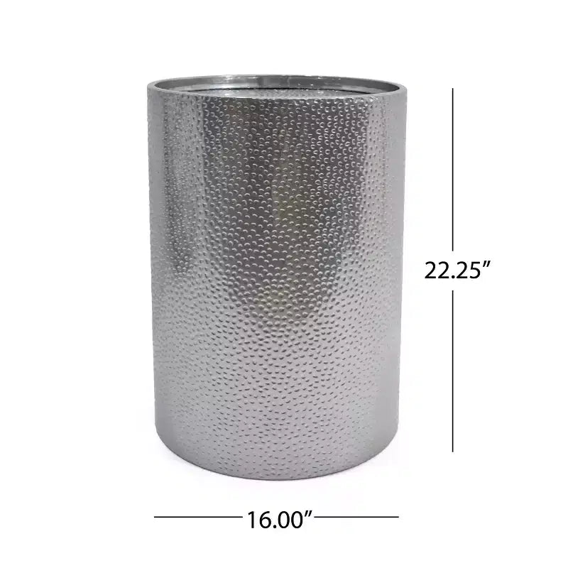 GDFStudio Geyer Modern Hammered Iron Round Accent Table
