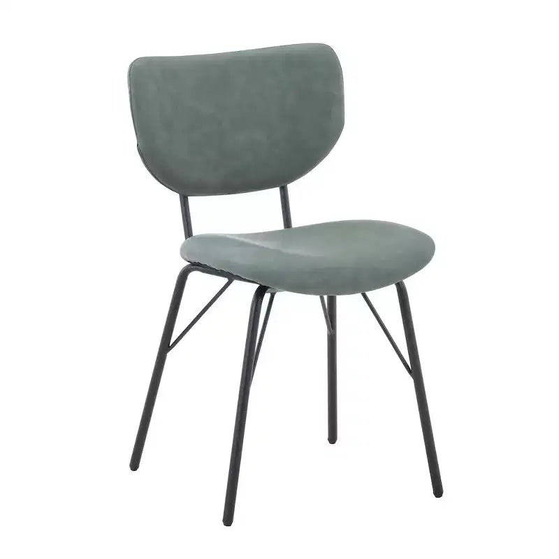 Jofran,Contemporary Modern Faux Leather Split-Back Upholstered Dining Chair (Set of 2)