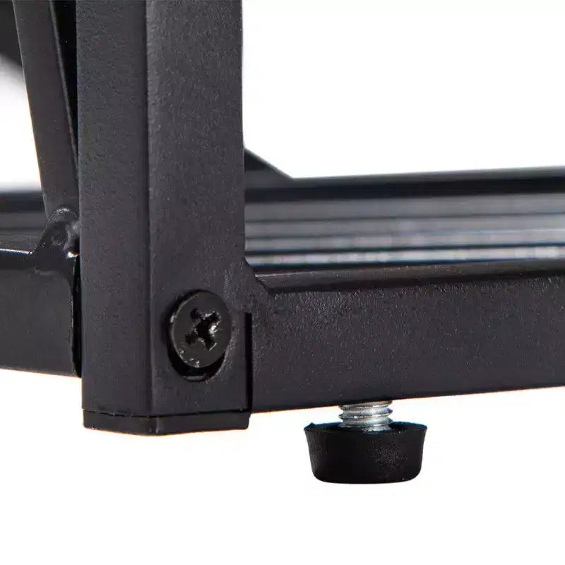 Tavolino a C con piano in MDF e struttura in metallo