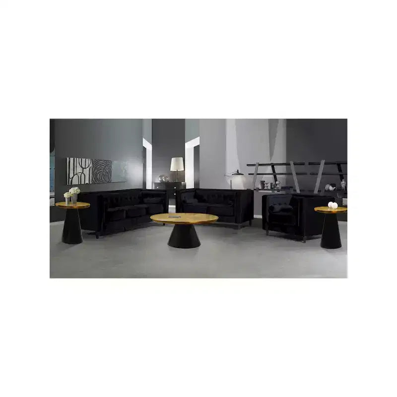 Meridian Furniture, table basse en fer Martini Gold