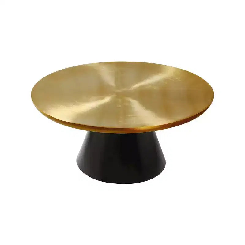 Meridian Furniture, table basse en fer Martini Gold