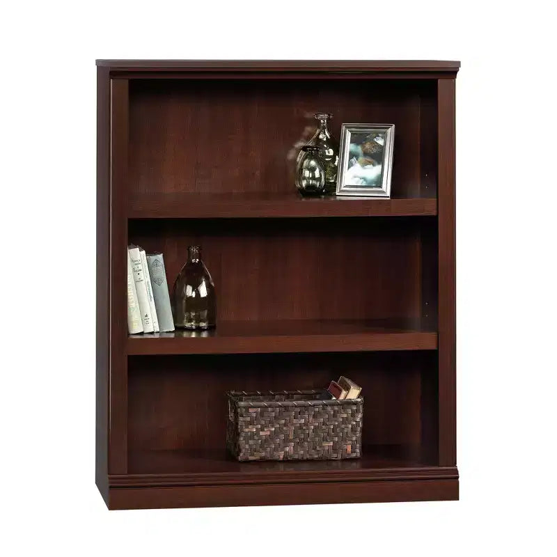 HomeStock 3 Shelf Bookcase - Select Collection, Adjustable Shelves, Living Room Storage