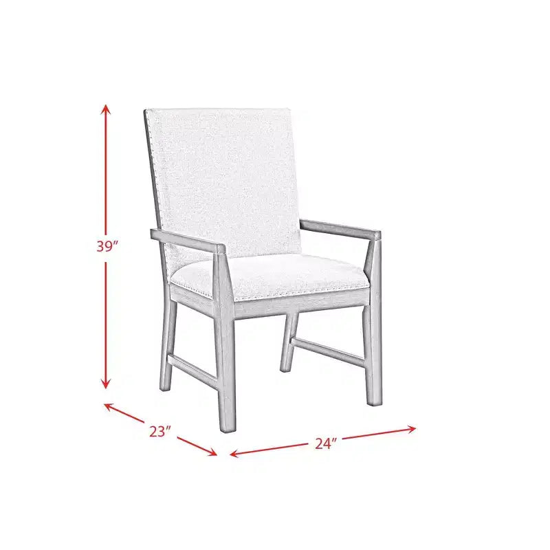 Set di 2 Poltrone Imbottite con Borchie Decorative