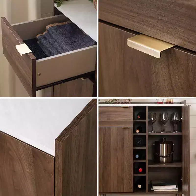 Buffet 2 portes Hype avec rangement noyer – South Shore