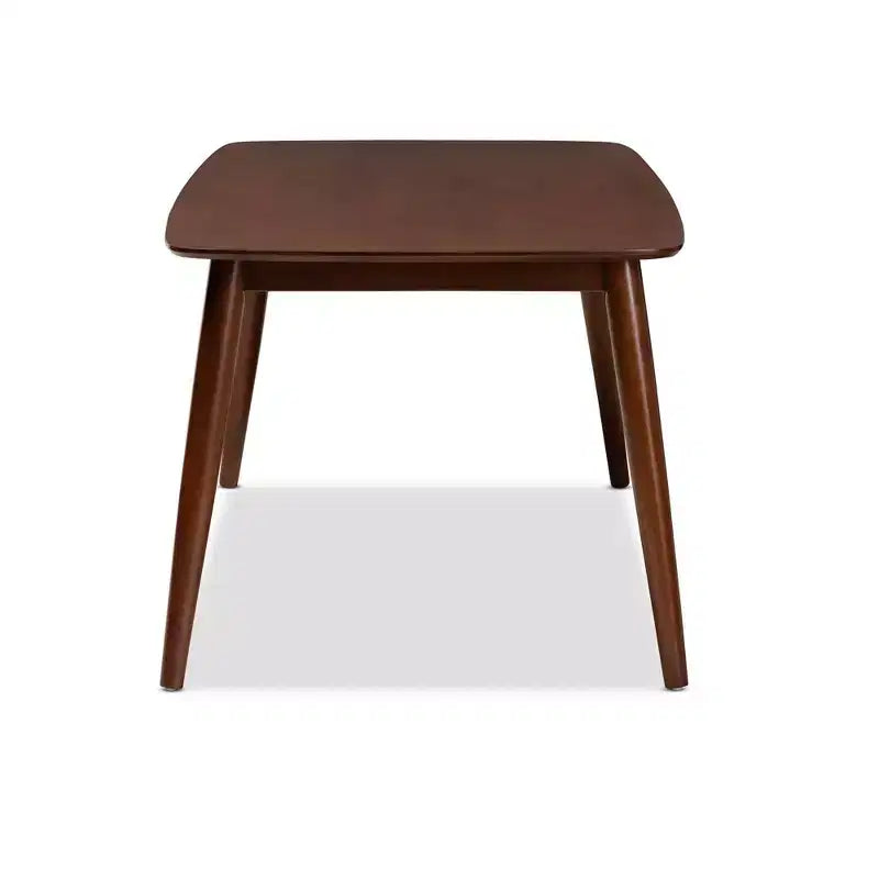 Table de salle à manger Edna Wood Noyer - Baxton Studio