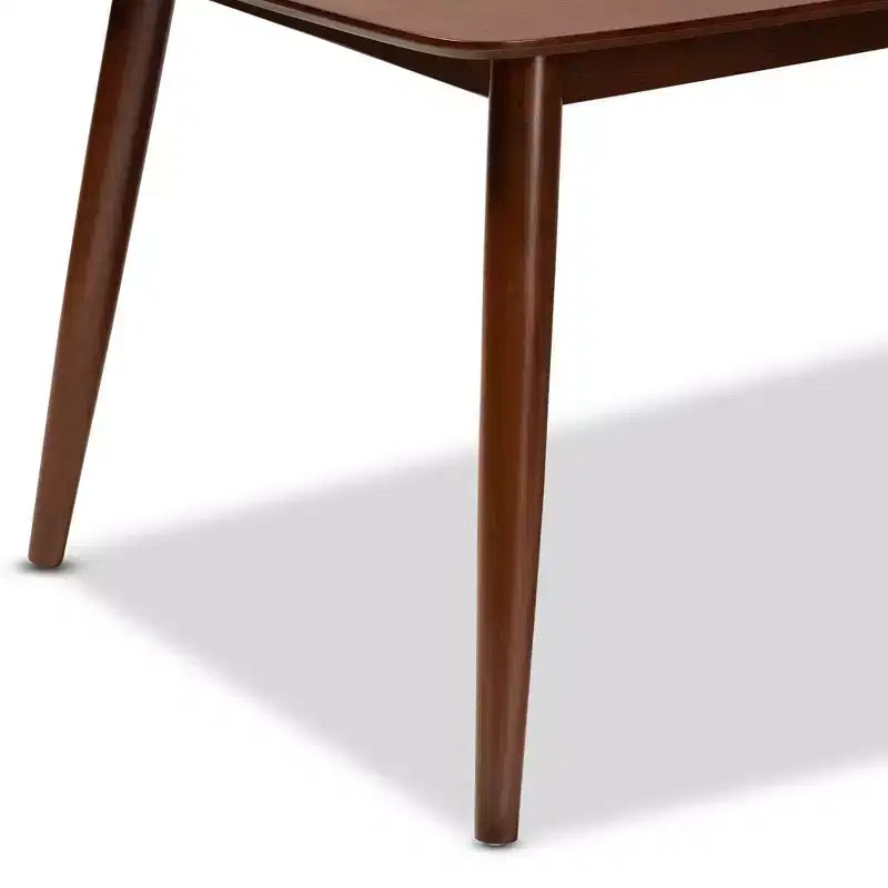 Table de salle à manger Edna Wood Noyer - Baxton Studio