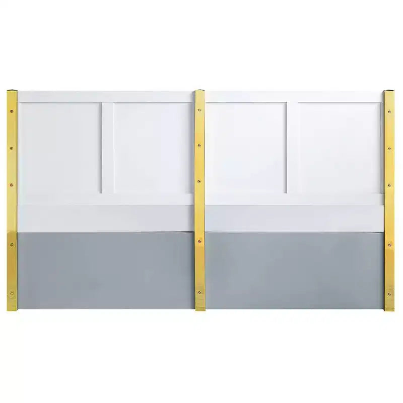 Lit Queen Gaines gris au fini très lustré Acme Furniture