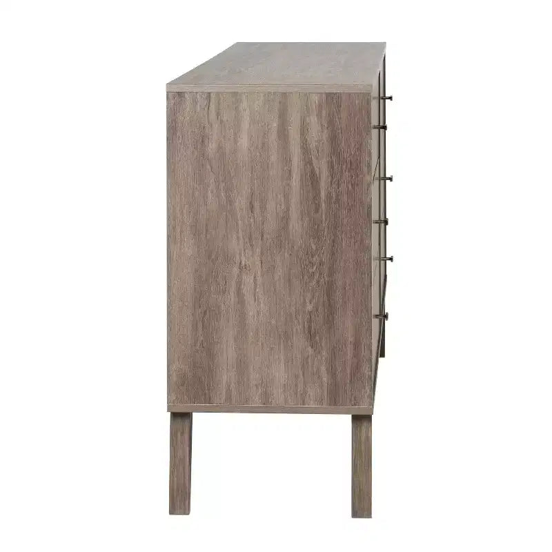 Commode 6 tiroirs Mid Century Modern - Prepac