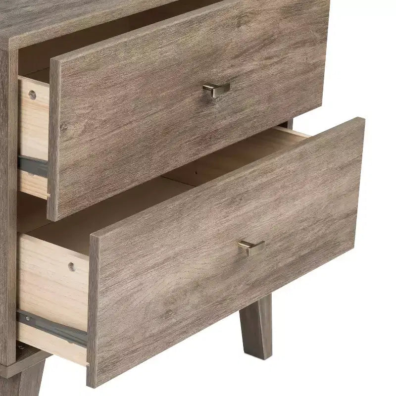 Commode 6 tiroirs Mid Century Modern - Prepac