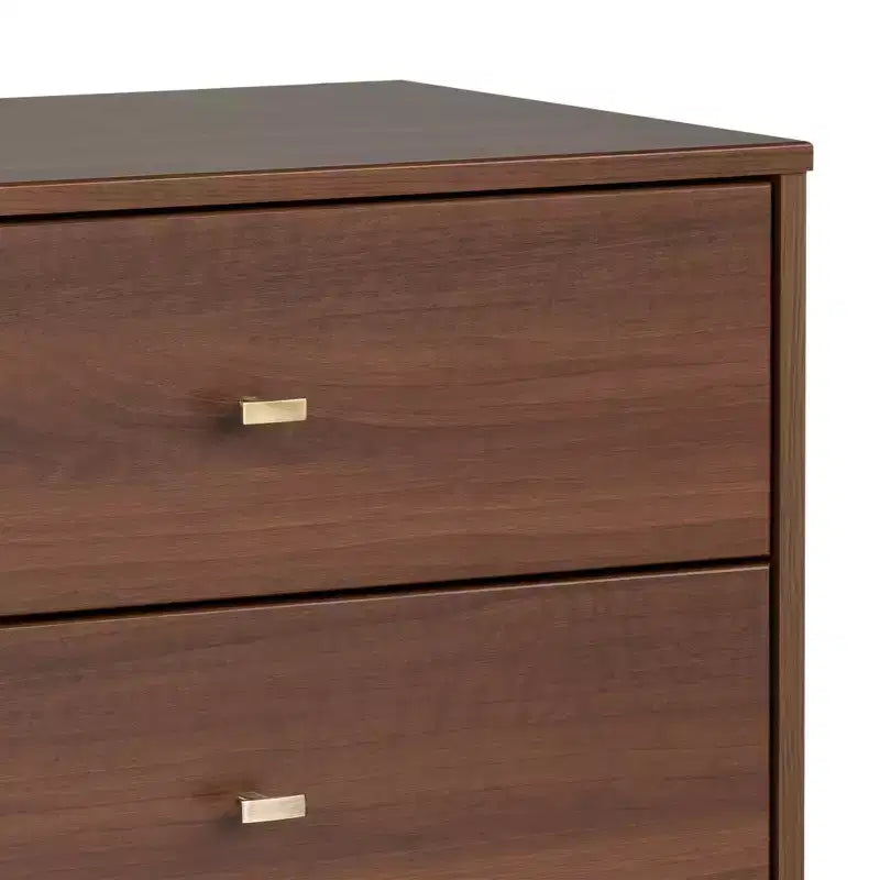 Commode 6 tiroirs Mid Century Modern - Prepac